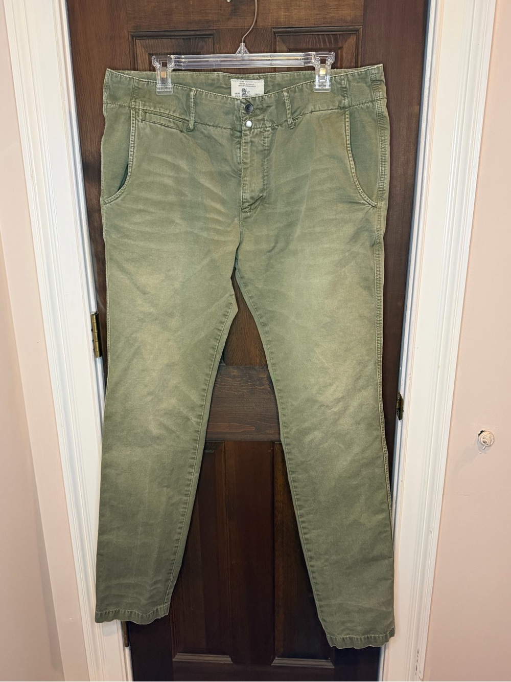 PRPS Goods & Co. Men's Green Canvas Utility Chino Pants Size 36x35